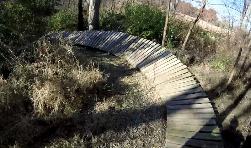 First wooden berm