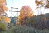 Powerline Overlooking steep drop