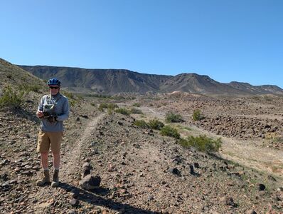 Byway on trail switchbacks.