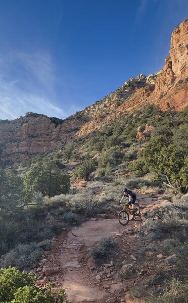 Riding near dusk