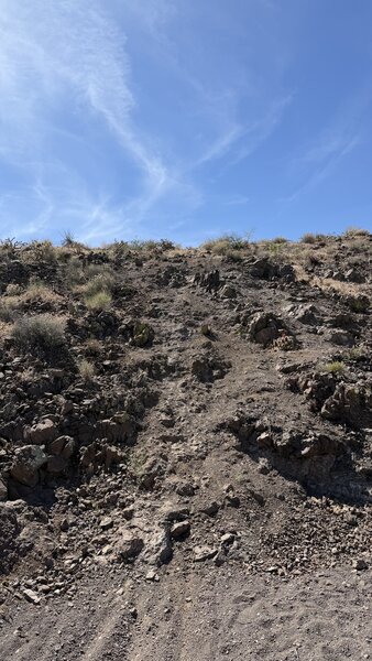 Final steep rock face on Lower Geocache.