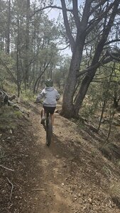 Riding the Picnic loop trail, little Walnut Canyon, NM