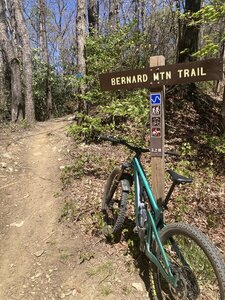 Upper end of Trail at the start.