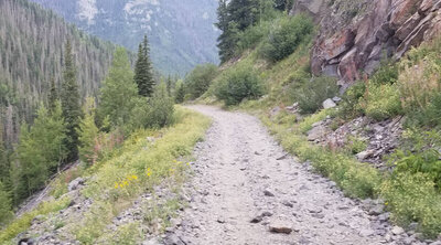Nice high altitude views, good road, mostly.