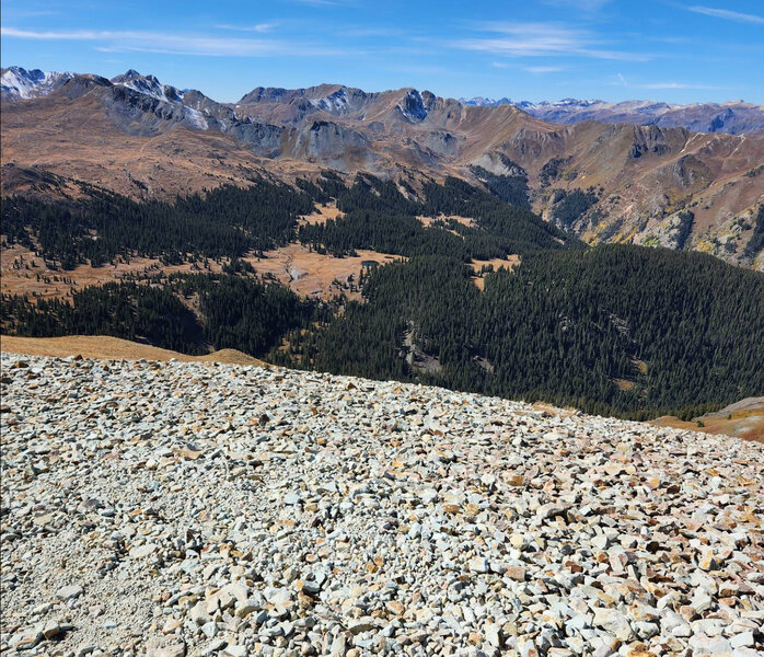 Gorgeous views above treeline.