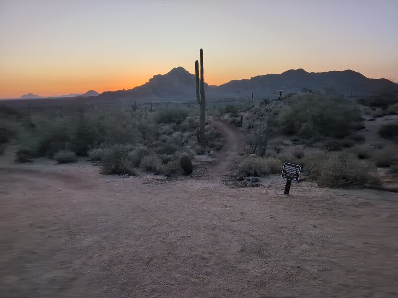 Looking down Red Mountain E Access