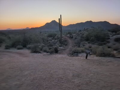 Looking down Red Mountain E Access