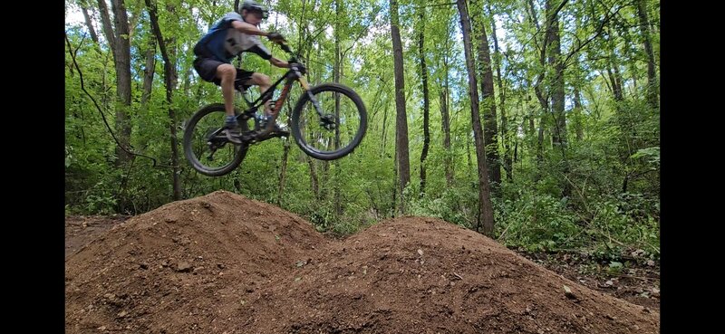 Gap jump on Mesa.