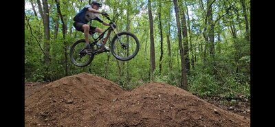 Gap jump on Mesa.