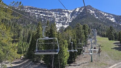 Bike Carriers on the lift get you where you need to go.