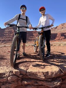 This is the trail you ride with Rim Bike Tours. It is doable by all and a fun way to see the park.