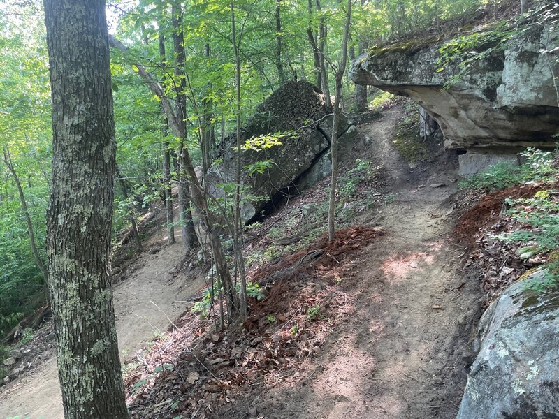 Alt line through the rocks.