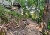 Rock formation on the trail.