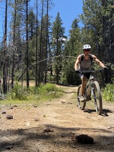 Headed downhill back to the Clarks Pk Road.