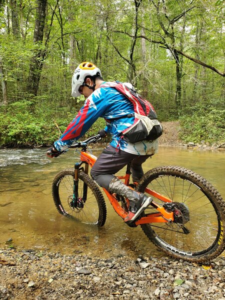 Crossing Jones creek..