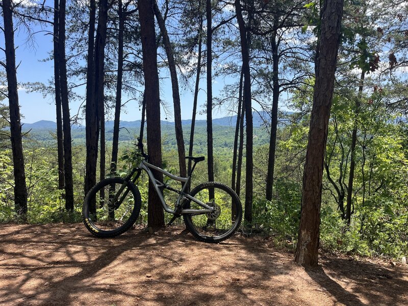 Overlook with bench