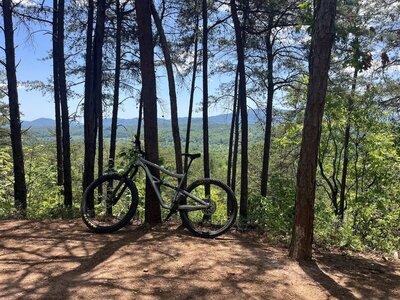Overlook with bench