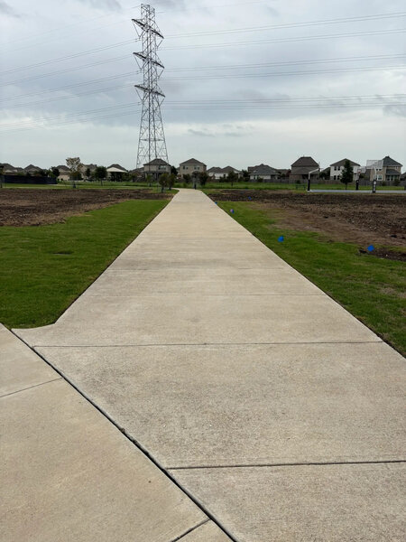 Paved path in Carmel.