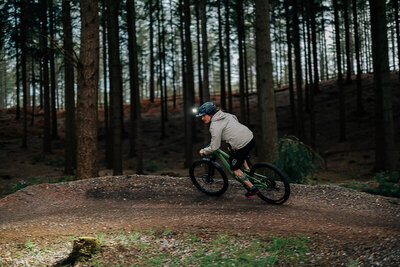When daylight fades, the adventure doesn't have to end. Ride deeper into the forest, follow the trail ahead, and experience the freedom of every evening journey.