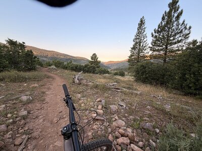 Downhill section looking down the valley