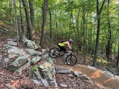 Alt line on the beautiful backcountry section of Rock Star.
