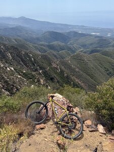 Half mile from divide peak trail junction. Franklin trail in background.