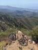 Half mile from divide peak trail junction. Franklin trail in background.