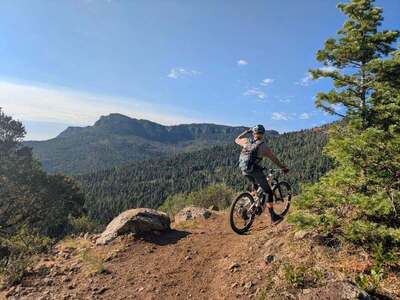 Looking over the vista near the top of Chaquaqua on the backside of Fishers Peak.