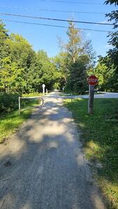 Road crossing on the Georgian Trail.