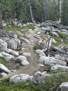 Rock section above the vista