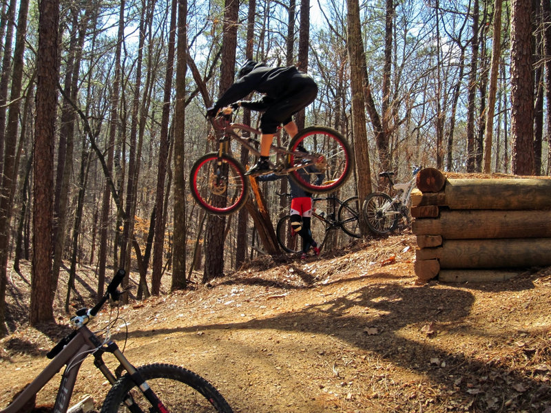 Bill Lea catching "mandatory air" on Lightning Ridge