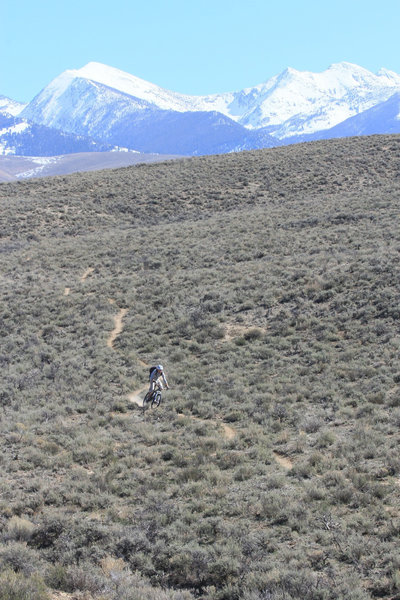 Fine spring riding on the Sheriff Trail.