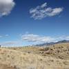 Riding in front of the Beaverhead Mountains on the Rippey Springs Loop.