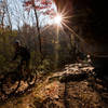 Late day sun on the Grand Gap trail.