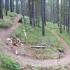 One of 29 switchbacks on Porcupine Creek Trail.