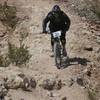 Steep rock section (Snake Back Trail) Bootleg Canyon.