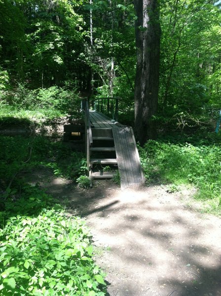 A bridge with a challenging ride up.