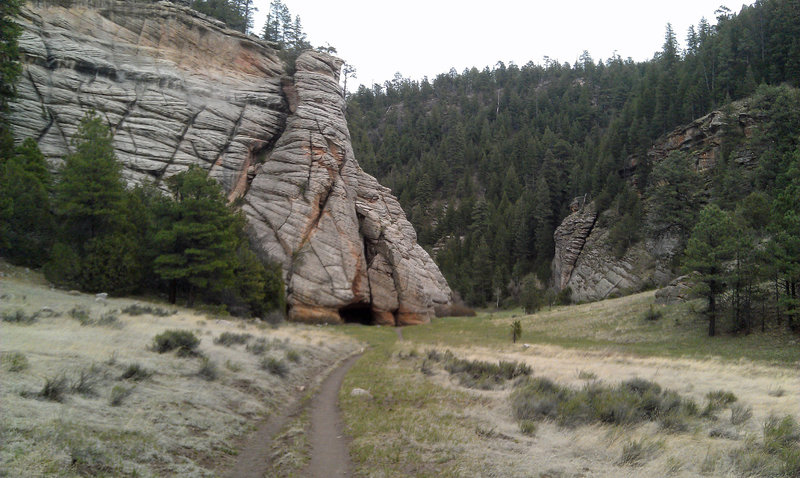 Cave at the head of Walnut Canyon