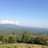 At the top of Smith Peak at the look out station.  View of the forest service road.