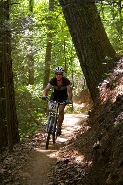 Climbing Fish Dam Creek Trail. Photo by Tim Murphy