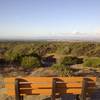 A view from the top of trail 68 toward Moss Landing and Monterey Bay.