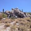 Giant quartz outcrop (hence the name Quartz Trail).