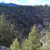 Cool views of the Peaks over Walnut Canyon.