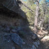 Cool terrain as you head into one of Walnut Canyon's tributaries.