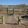 TrailHead at McCoy Flats, Pavillion, picnic tables, vault toilet. "The Corrals".  Maps and Kiosk coming soon!