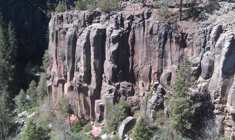 "The Prow" at the Paradise Forks climbing area. Bring your rack!