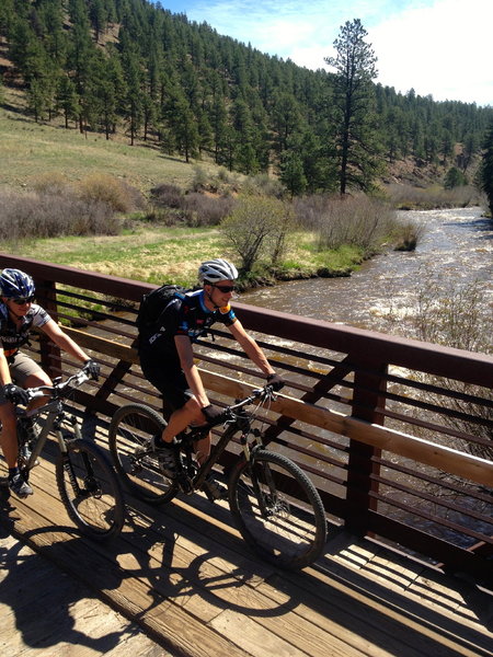 Over the north fork of the South Platte River