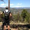 Taking in the view towards the top of Buck's Gulch.