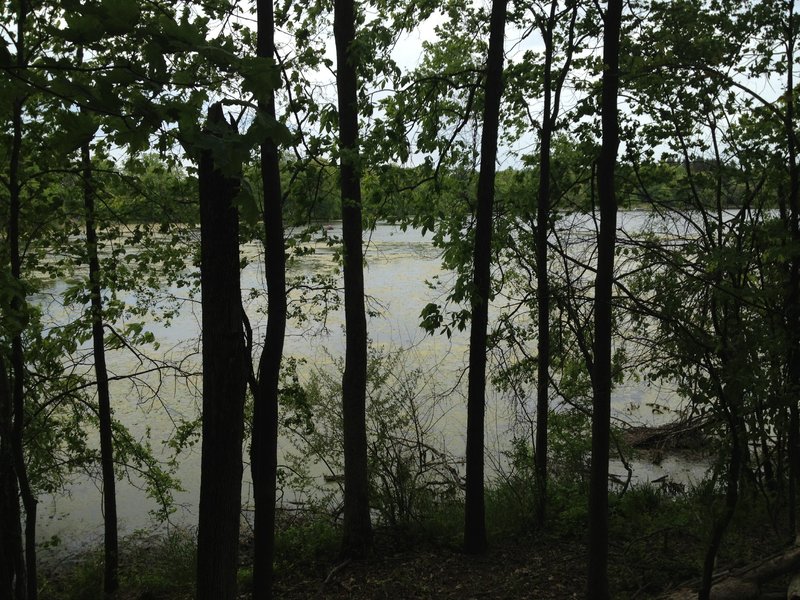 View of lake at botton of the peninsula.