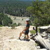 Hey, what trail is that?...well, that's Fischer Point! This view from the Walnut Rim Trail is quite awesome.